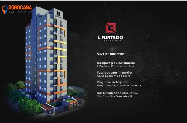 Apartamento em Vila Carvalho, Sorocaba - Apartamento Edifio Sky Life - Foto 1